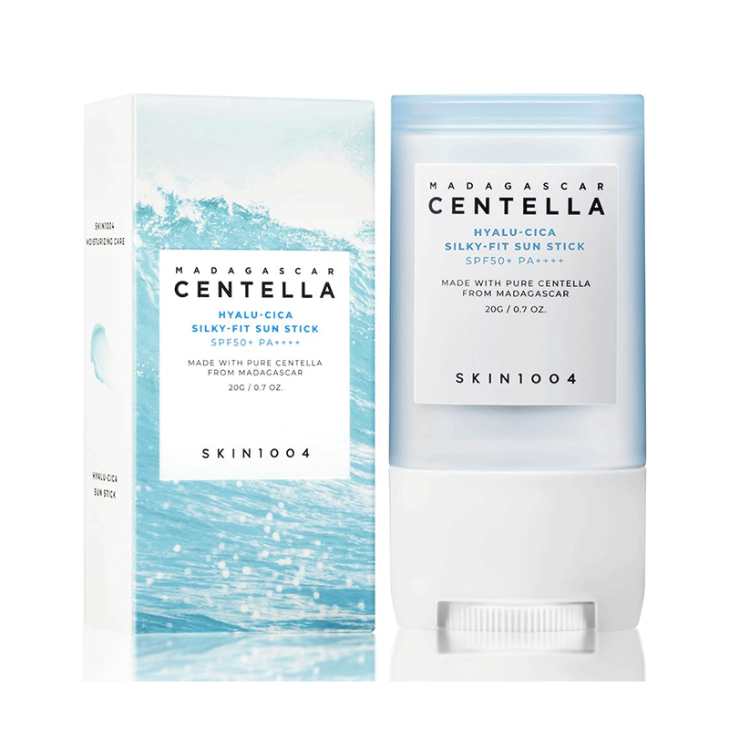 ضدآفتاب-استیکی-ماداگاسکار-سنتلا-هیالو-سیکا-اسکین-1004-SKIN1004-Madagascar-Centella-Hyalu-Cica-Silky-Fit-Sun-Stick
